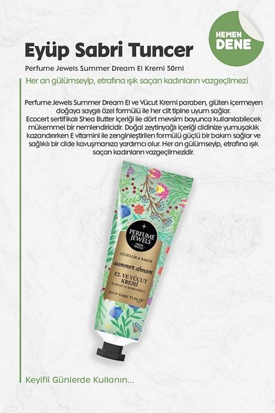 Eyüp Sabri Tuncer Perfume Jewels - Hand Cream 50ml Summer Dream