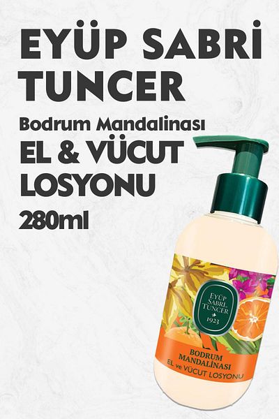 Eyüp Sabri Tuncer 280 ml Bodrum Tangerine - Hand and Body Lotion
