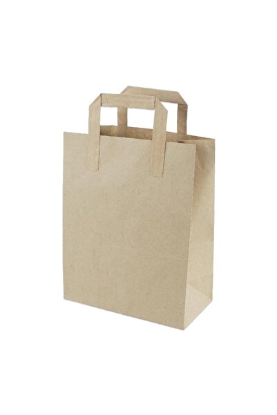 GİZPAK Küçük Boy Kraft Kağıt Çanta 22x28x12cm 250 Adet