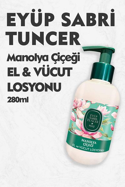 Eyüp Sabri Tuncer Magnolia Flower Patterned Hand and Body Lotion - 280 ml