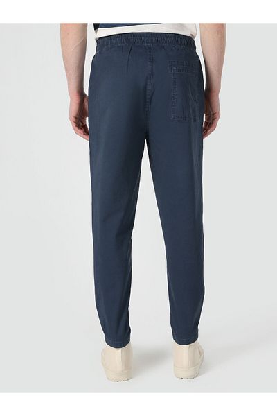 Colin's Pantaloni drepti pentru bărbați, albastru bleumarin, cu talie medie