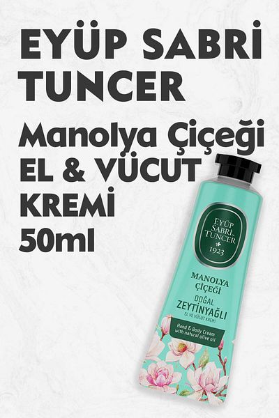 Eyüp Sabri Tuncer Magnolia Flower Patterned Hand and Body Cream - 50 ml
