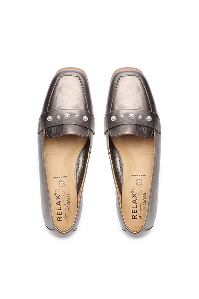 RELAX ANATOMIC Women's Genuine Leather Moccasin & Loafer Shoes 611 E5225 Bn Ayk