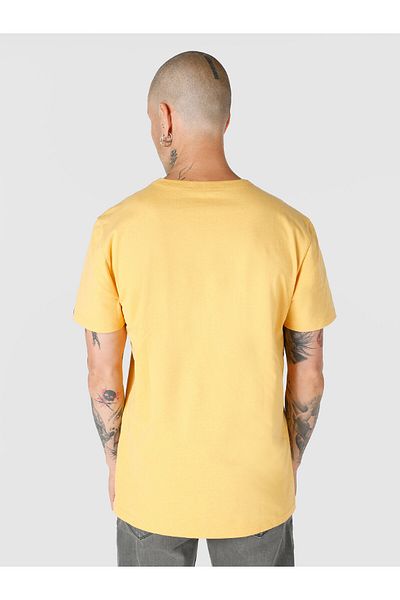 Colin's Tricou galben cu mânecă scurtă pentru bărbați - decolteu, cu croiala normală