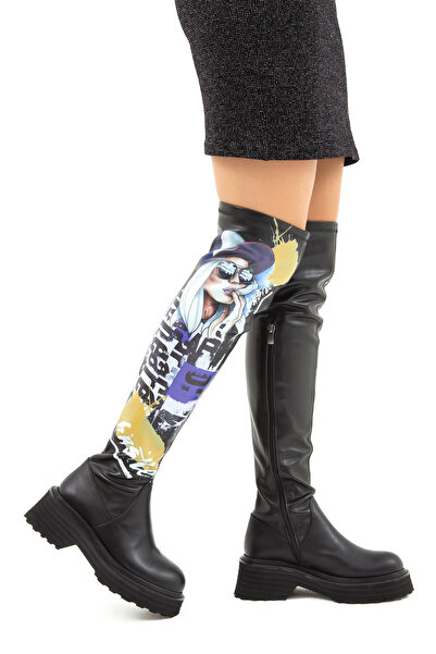 Tamer Tanca Kadın Hakiki Deri Casual Çizme 33 46201 C Bn Czm Sk 22/23