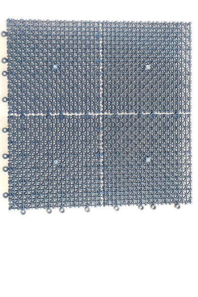 DNG STORE Kırılmaz Plastik Yer Karosu Zemin Koruma Izgarası 16 Adet 1 m2 Mavi...