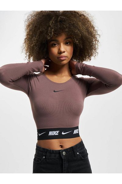 Nike Damen Nike W NSW Crop Tape Top Longsleeve