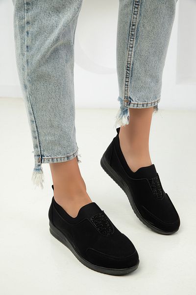 SOHO Schwarzer matter Damen-Sneaker 18520