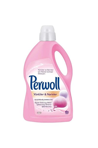 Perwoll 4'lü Perwoll Sıvı Çamaşır Deterjanı 3 Lt. Yünlüler & Narinler 50 W