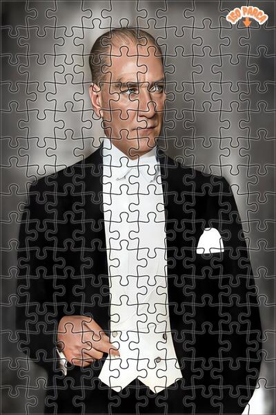 Teona Ahşap Mustafa Kemal Atatürk Dekoratif Çift Katlı Çerçeveli Asılabilir A...