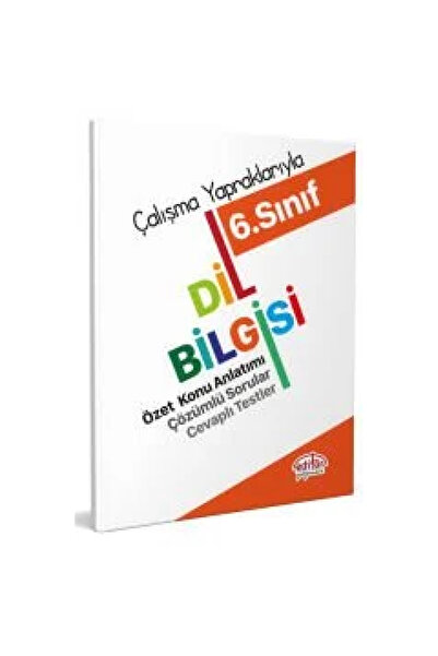 Editör Yayınevi 6. Sınıf Çalışma Yapraklarıyla Dil Bilgisi - Editör Yayınevi