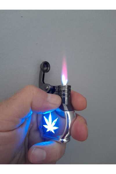 KdrElektronik Gazlı Işıklı Çakmak Lüx Ürün Metal Gövde Grı Renk Pürmüz Çakmak