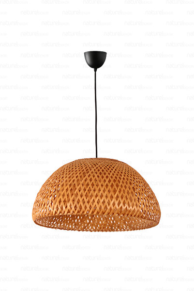 Naturel Home Bohem Bambu Boja Pendant Sarkıt Avize Lamba 45 Cm - Iskandinav, Modern, Bohem, Rattan Aydınlatma