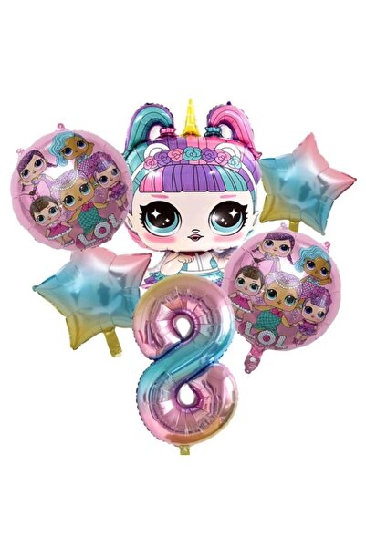 MFM Set baloane din folie pentru păpuși Lol de 8 ani 100 cm