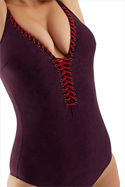 AYYILDIZ 1007 Purple Swimsuit