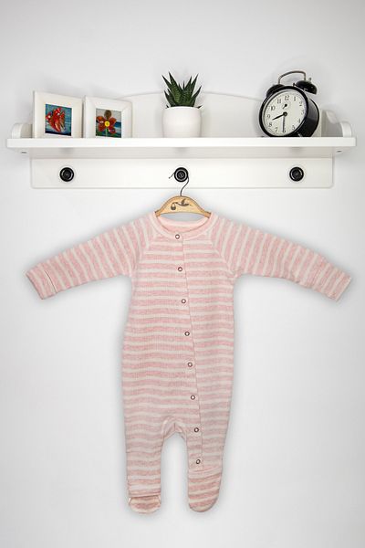 Newborn Fashion Club Long Sleeve Jumpsuit with Booties & No Booties