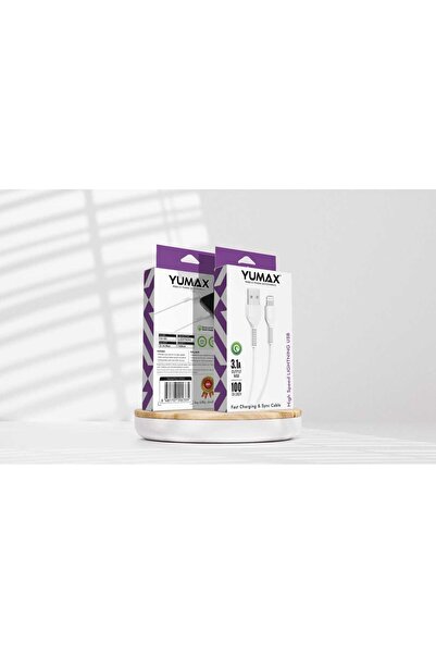 yumax iphone uyumlu Şarj Aleti Kablosu 3.1 Amper hızlı Lightning Usb Kablosu
