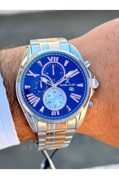 Daniel Klein DK.FT.1.162 Daniel Klein Steel Cord 30 Mt Water Resistant New Season Stylish Design Men's Wristwatch