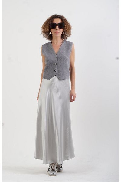 Zelish My Sister Gray Knitwear Vest