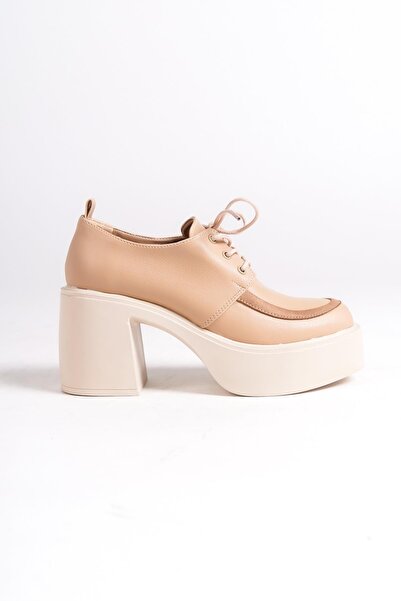 Modabuymus Tonda Skin Matte Thick Platform Heeled Casual Shoes