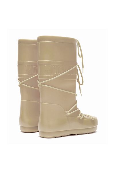 MOON BOOT 24600100 -003 Krémové boty do deště 37/38 - Pohodlné a stylové
