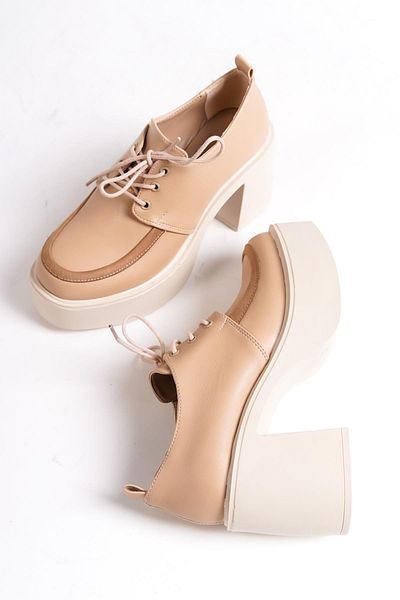 Modabuymus Pantofi casual cu toc cu platformă Tonda Ten Matte