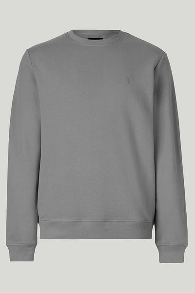 COMBİNE MİCHAİL Pánská mikina Basic Crew Neck v šedé barvě