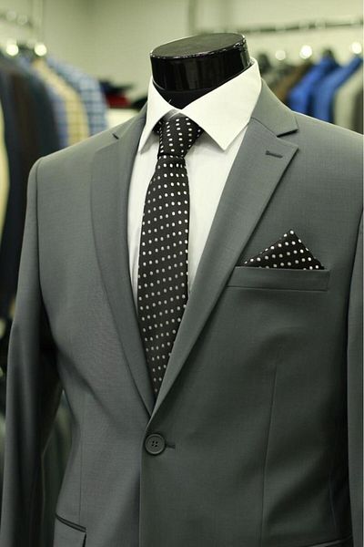 ENRICO MASAROTTI MEN'S SLIMFIT SUIT DRESS