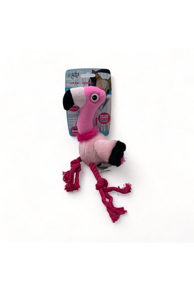 All For Paws Flamingo Shaped Dog Toy with Ultrasonic Sound