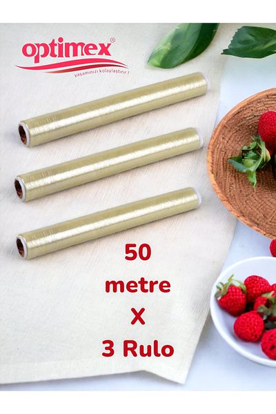 OPTİMEX Food Stretch Film 50 meters * 3 Rolls Advantage Package