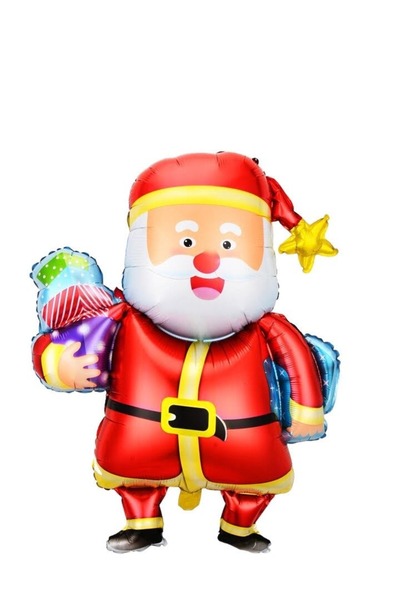 DÜVENCİ TİCARET بالون عيد الميلاد سانتا كلوز فويل - 93x22 سم