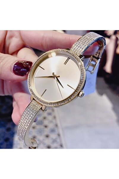 pullmarkt ساعة يد نسائية أنيقة مرصعة بالأحجار