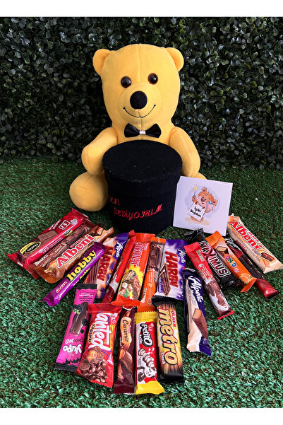 lenostra Kiz Arkadasa Dogum Gunu Hediyesi Seni Seviyorum Yazılı Kutulu Sarı A...