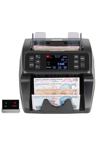 baove Gb9500 Pro Mix Karışık Para Sayma Makinesi Ve Sahte Yakalama - Tl, Euro, Usd