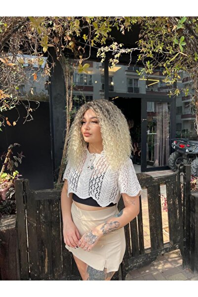 Suzan Peruk Küt kesim Bob kesim ombreli Afro Dalgalı Peruk -Afro saç peruk