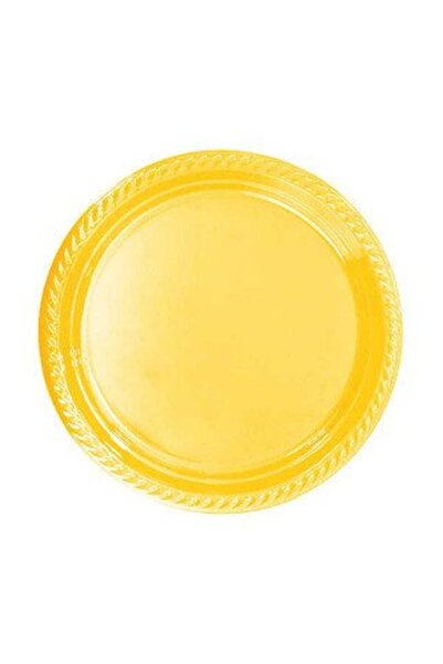 partideyince Plastik Tabak 25'li Sarı (22cm)