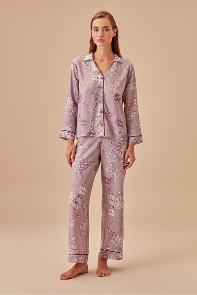 SUWEN Set de pijamale masculine Poppy