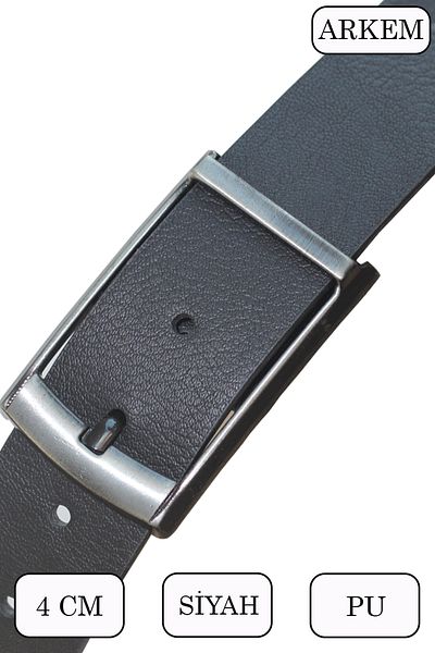Arkem Černý sportovní pánský pásek 4 cm