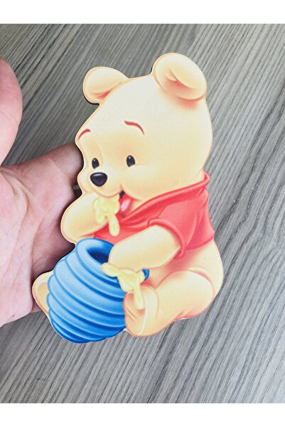 guluslazerkesim 15 CM UV BASKILI BAL YİYEN AYICIK FİGÜRÜ AHŞAP BASKILI AYICIK...