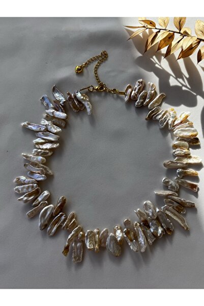 DURAN TAKI TASARIM Hakiki Barok İnci Tasarım Kolye