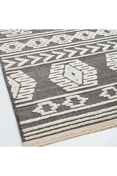 Bahariye Halı Bahariye LENA C387 GRİ - KREM PÜSKÜL