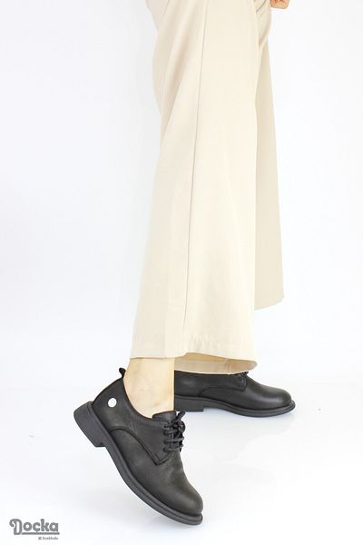 Mammamia Pantofi oxford casual de damă din piele naturală