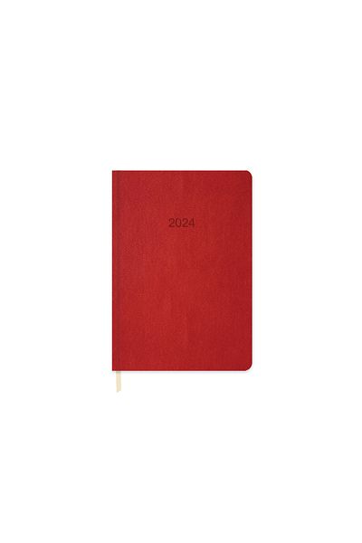 KESKİN COLOR Термо кожен дневник 2024, червен, 14x20