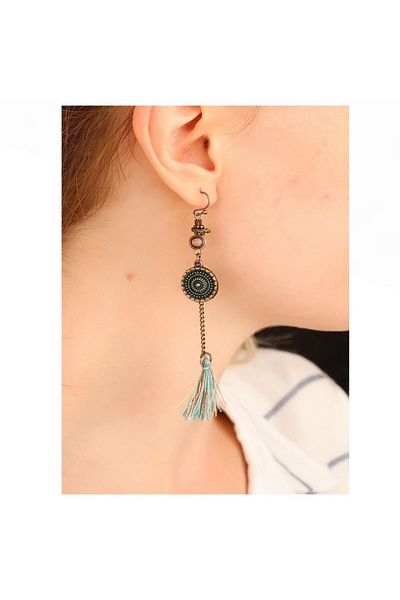 Bijustore Bronze Color Women's Retro Earrings