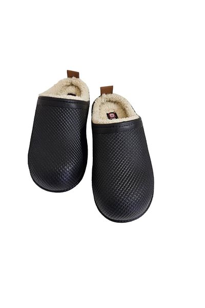 GEZER GZ14769 Women's Black Fur Eva Slippers