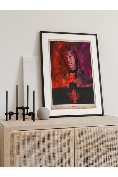 Postifull Netflix Stranger Things Eddie Wall Painting, Frameless Poster, Living Room, Room and Office Wall Decor