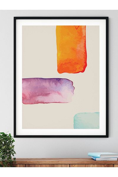 Postifull Pictură murală abstractă și estetică, poster fără încadrare, decor de perete pentru sufragerie, bucătărie și birou