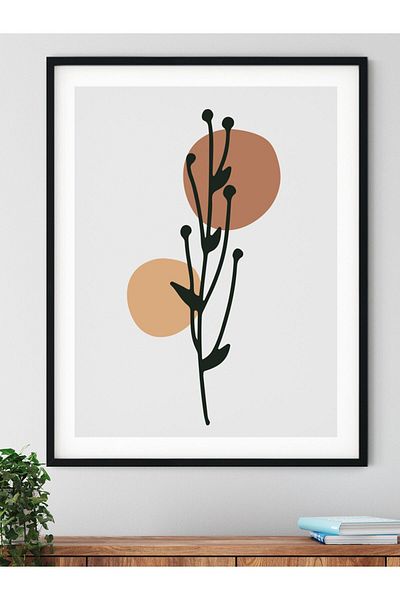 Postifull Botanical and Aesthetic Wall Painting, Frameless Poster, Living Room, Kitchen and Office Wall Decoration