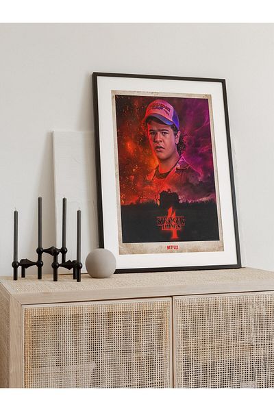 Postifull Netflix Stranger Things Dustin Wall Painting, Frameless Poster, Living Room, Room and Office Wall Decor
