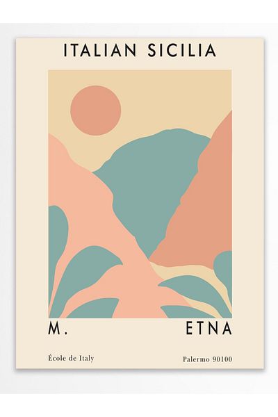 Postifull Pictură murală estetică - Poster de perete - Decor de perete cu artă pastel - Fără încadrare - Hârtie de artă groasă